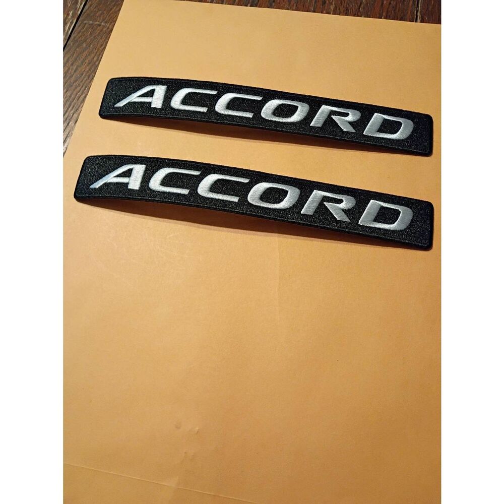 New Honda Accord Black White Iron On Patches for Jacket Hat Shirt Pants Car Cove
